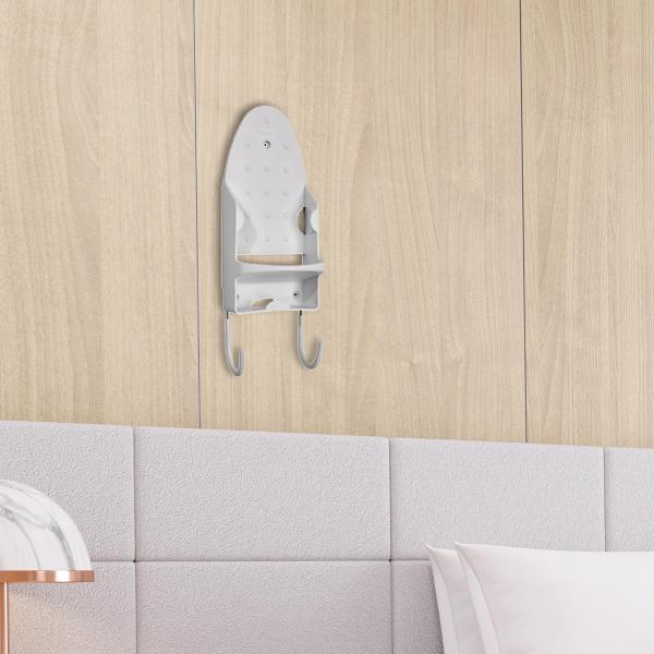 アイロン台ホルダー、壁掛け式電気アイロンハンガー、家庭用寝室用耐熱多目的アイロン台ラック