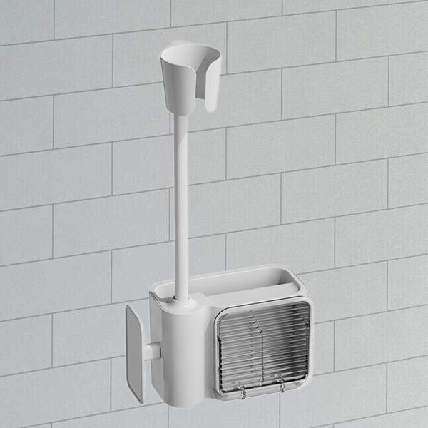 ヘアドライヤーホルダー ブロードライヤーホルダー ハンガー ハンズフリーオーガナイザー レイジーラック 360度回転ヘアドライヤースタンド バスルーム