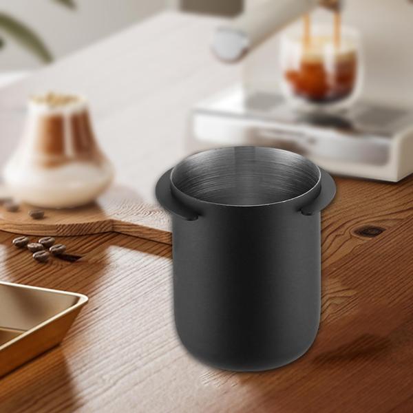 58mm コーヒーパウダー ドージングカップ エスプレッソアクセサリー コーヒーパウダーピッカー ブラック