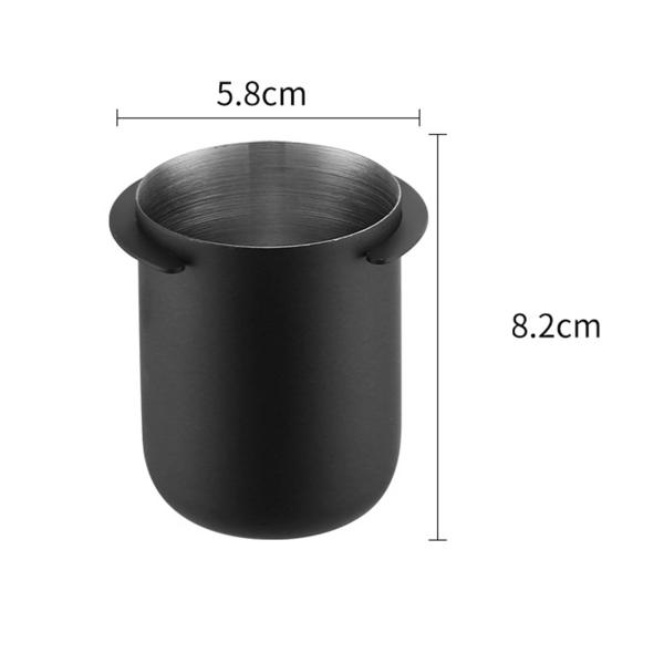 58mm コーヒーパウダー ドージングカップ エスプレッソアクセサリー コーヒーパウダーピッカー ブラック
