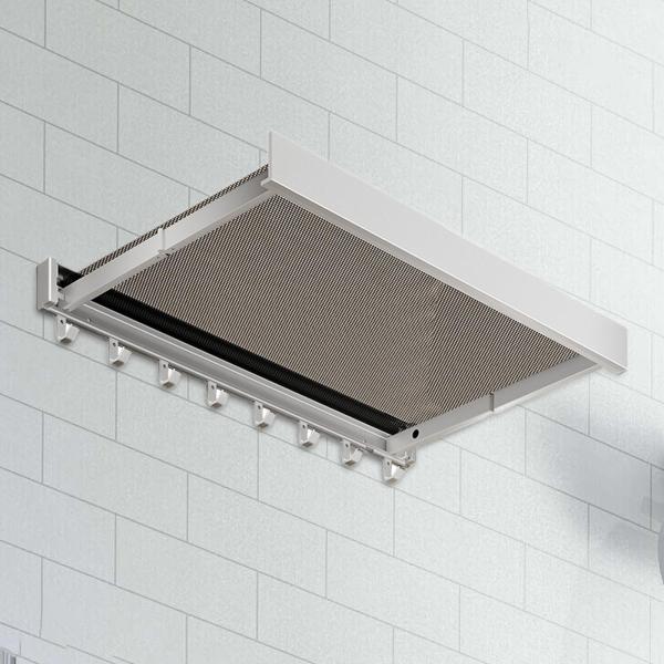 折りたたみ式乾燥ラック 金属製バスタオルラック 衣類 靴 トイレ上用 ホワイト