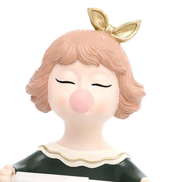 バスルームオーガナイザー 漫画ティッシュロールホルダー リビングルーム トイレ用 グリーン