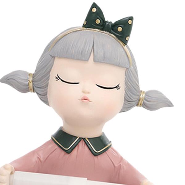 バスルームオーガナイザー 漫画ティッシュロールホルダー リビングルーム トイレ用 ピンク