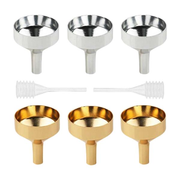 6xミニ漏斗 軽量 丈夫 多機能 スパイスサンドアート充填用 大