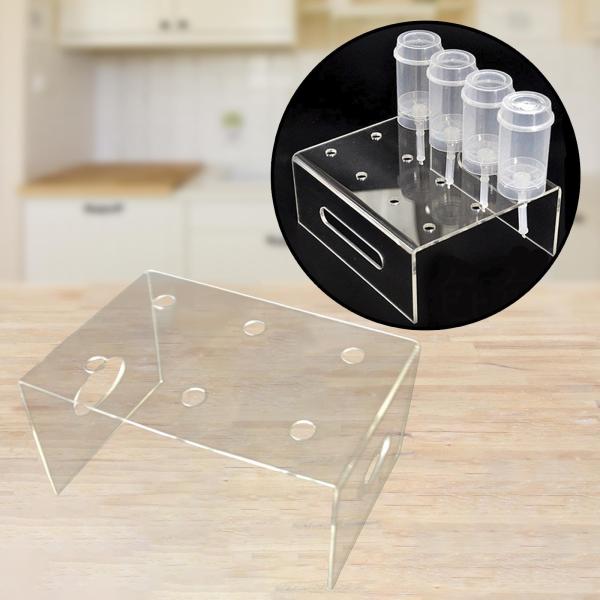 ディスプレイ棚 丈夫な寿司アイスコーンホルダー 結婚式 ケータリングイベント イベント用 6穴 18x10.5x8.5cm