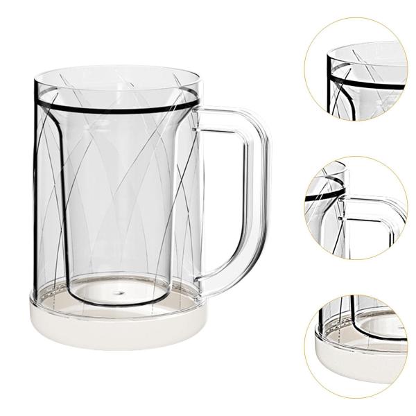水飲みカップ ティーカップ ジュースカップ 再利用可能 クリエイティブ 二重壁ビールマグ コーヒーカップ オフィス 誕生日パーティー 寮 お父さん用