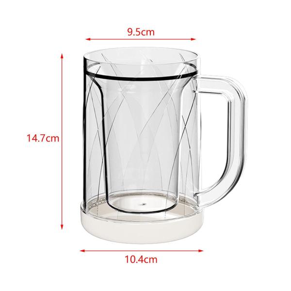 水飲みカップ ティーカップ ジュースカップ 再利用可能 クリエイティブ 二重壁ビールマグ コーヒーカップ オフィス 誕生日パーティー 寮 お父さん用