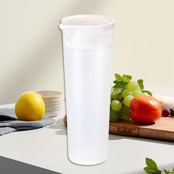 冷蔵庫用水差し ウォータージャグ シンプル 夏用 1リットル 冷水ピッチャー 冷蔵庫用飲料ジャー ガーデンダイニング レモネードジュース用