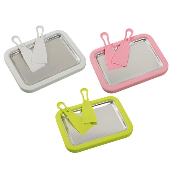 アイスクリームパンプレート DIY 夏 シャーベット用スパチュラ付き 緑