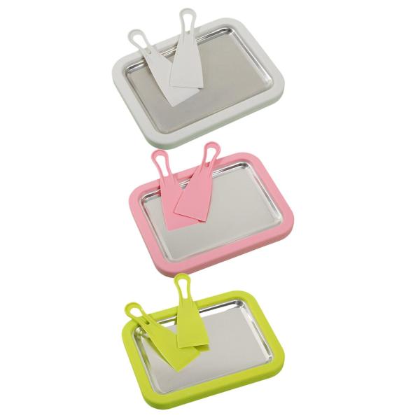 アイスクリームパンプレート DIY 夏 シャーベット用スパチュラ付き 緑