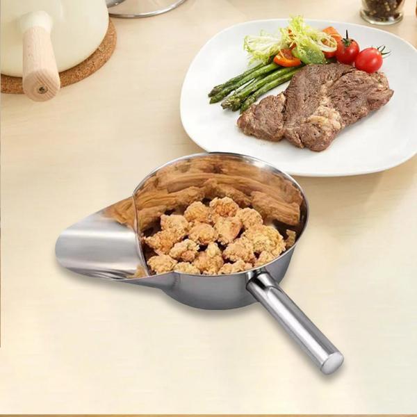 フレンチフライスクープ 多用途ポップコーンスクープ フレンチフライ  デザート用 21cm 右