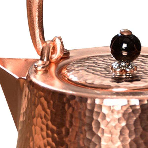 銅製ティーポット 350ml ハンドル付き カンフーティーポット キャンプ 家庭用 ピクニック スタイル B