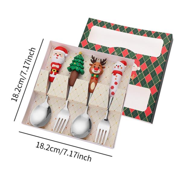 クリスマス スプーン フォーク セット クリスマス カトラリー キット 日常使い クリスマス デザート 