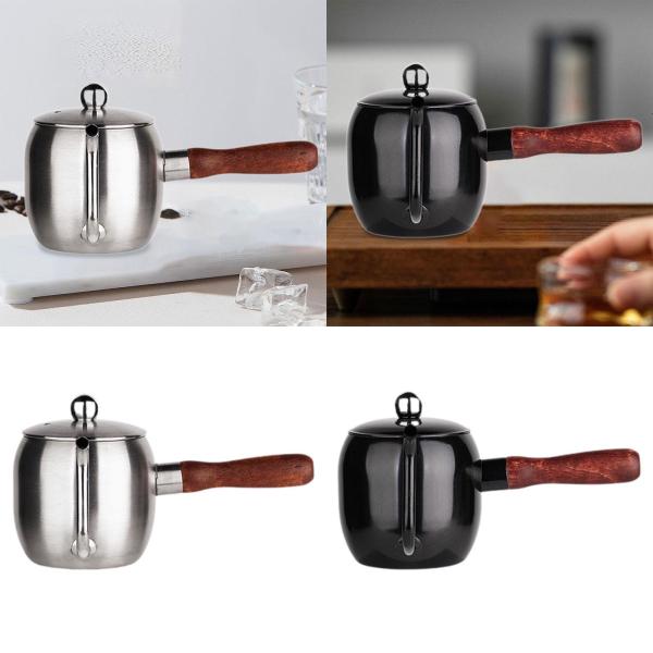 ポアオーバーコーヒーケトル 細口 ハンドドリップコーヒーポット キャンプ 家庭用 シルバー