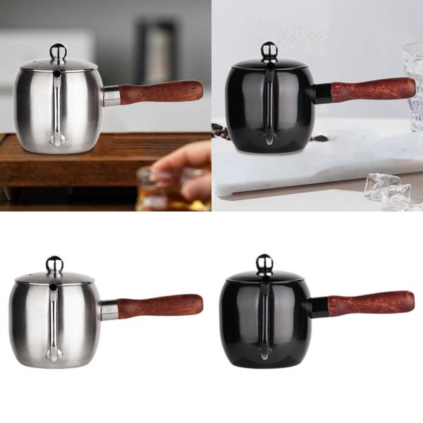 ポアオーバーコーヒーケトル 細口 ハンドドリップコーヒーポット キャンプ 家庭用 シルバー