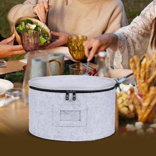 積み重ね可能な移動用収納ボックス 厚いフェルトプレート キルティングケース マグカップ タンブラー用 25.5cmx15.5cm