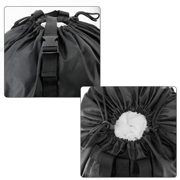 ランドリーバックパック 旅行用ランドリーバッグ ポータブル 頑丈 汚れた衣類オーガナイザー コインランドリー 寮 家庭用 衣類ハンパーバッグ