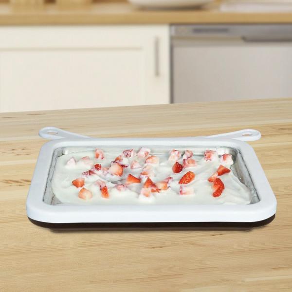 ロールアイスクリームメーカーDIY 楽しい親子アクティビティ ロールクリームジェラート ホワイト