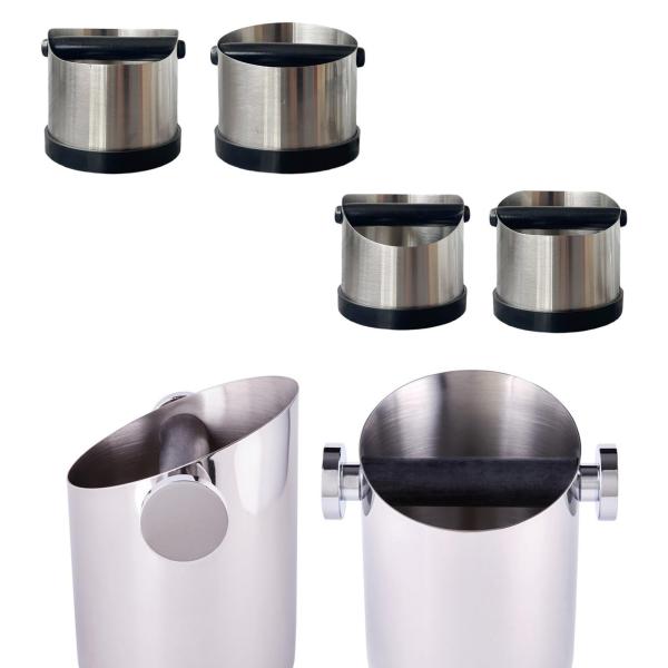 エスプレッソノックボックス 衝撃吸収コーヒー挽き箱 オフィス キッチン カフェ用 丸型アーク口