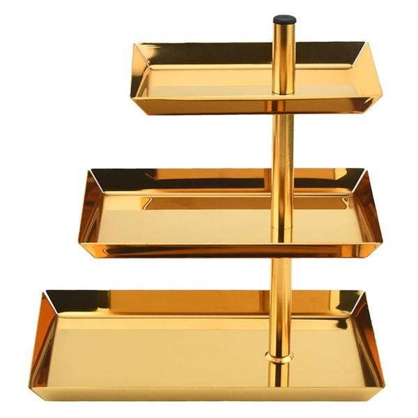 カップケーキスタンド 3段 ギフトケーキスタンド お祝い 記念日 アクセサリー シルバー