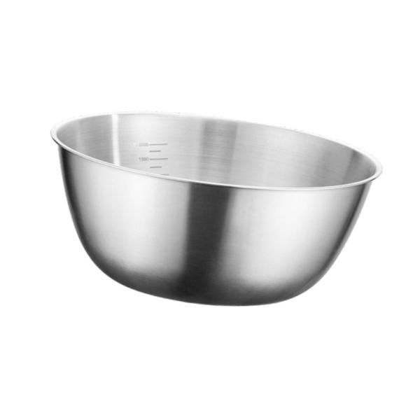 ステンレススチール製洗面器 家庭用ミキシングボウル 食品保存 ベーキング 調理用 22cm