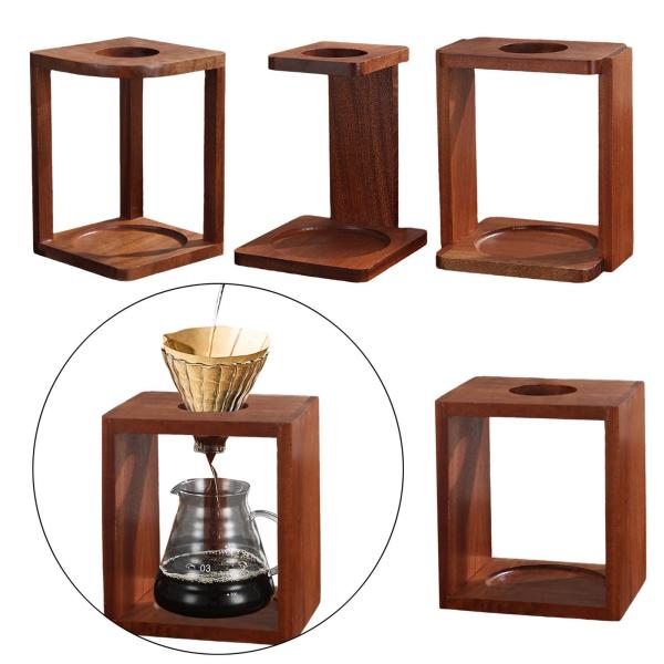 コーヒーカップホルダー 木製コーヒードリッパースタンド ホテルティーパーティー寮スタイルA