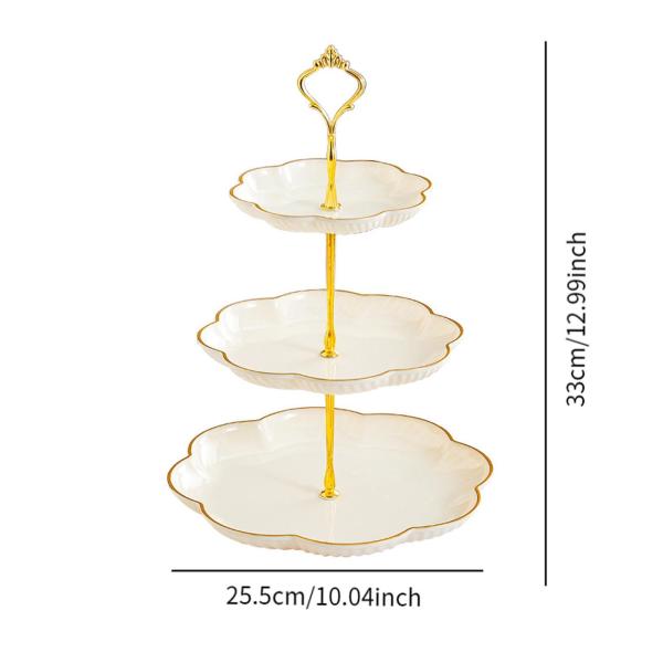 カップケーキスタンドホルダー クリエイティブ 3段 ペストリースタンド 結婚式 誕生日 パーティー用 ホワイト