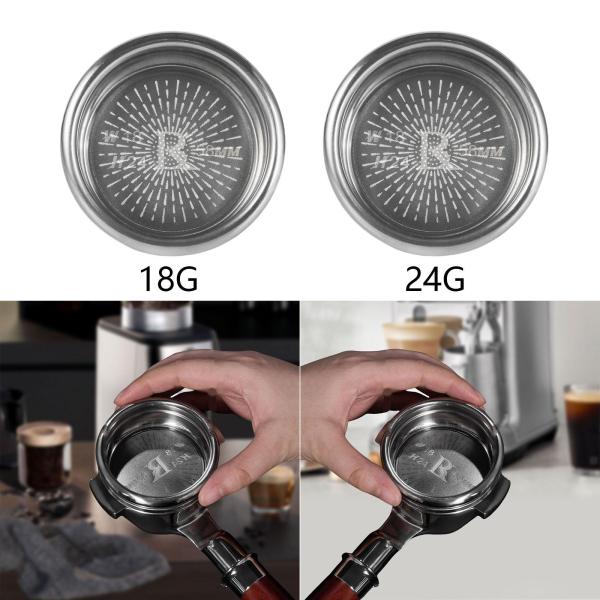 58mm コーヒー ポルタフィルター バスケット 交換用 家庭用エスプレッソマシン用 18g