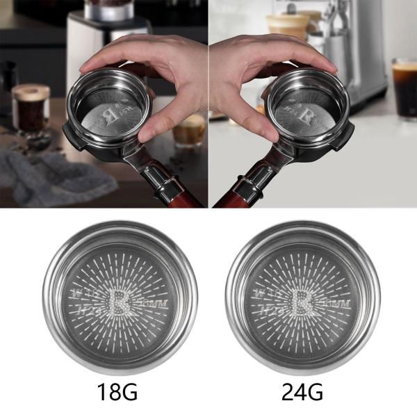 58mm コーヒー ポルタフィルター バスケット 交換用 家庭用エスプレッソマシン用 18g