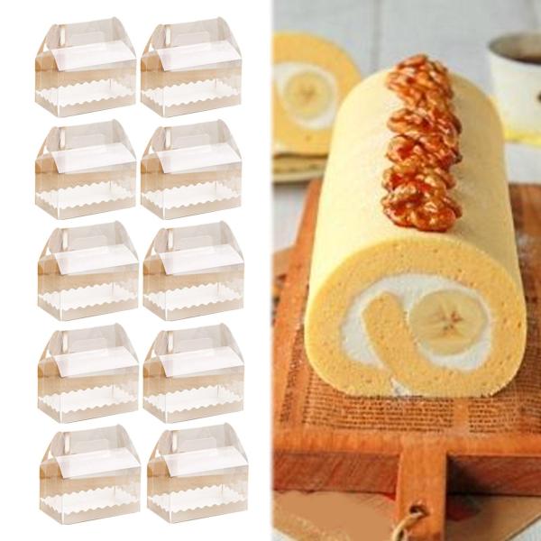 10個入り ケーキボックス ギフト カップケーキボックス マフィン デザートボックス パーティー ウェディング ホーム M