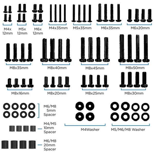 テレビ取り付けネジ テレビ壁掛けブラケット用ハードウェア 家庭用 リビングルーム 寝室用 ブラック