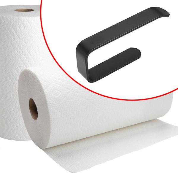 キッチンペーパータオル冷蔵庫ガレージ用キャビネット下ペーパータオルホルダーブラック