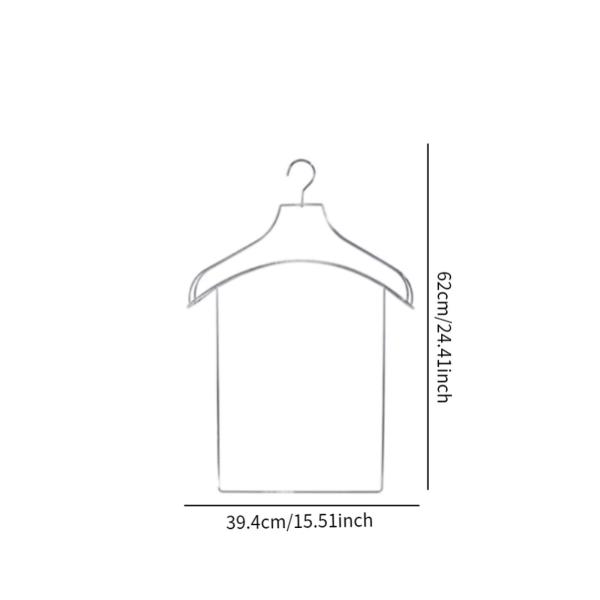 スーツハンガー 丈夫な洋服ハンガー 衣料品店 ショッピングモール ジャケット用 62cmx39.5cm