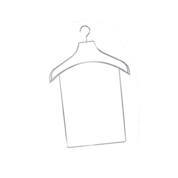 スーツハンガー 丈夫な洋服ハンガー 衣料品店 ショッピングモール ジャケット用 62cmx39.5cm