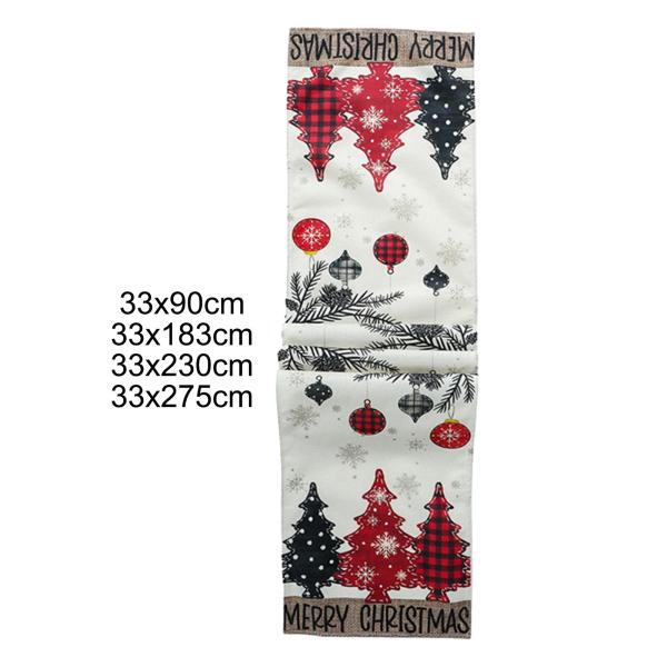 クリスマス テーブルランナー クリスマス 季節 冬 フェスティバル ダイニング テーブル デコレーション 33cmx90cm