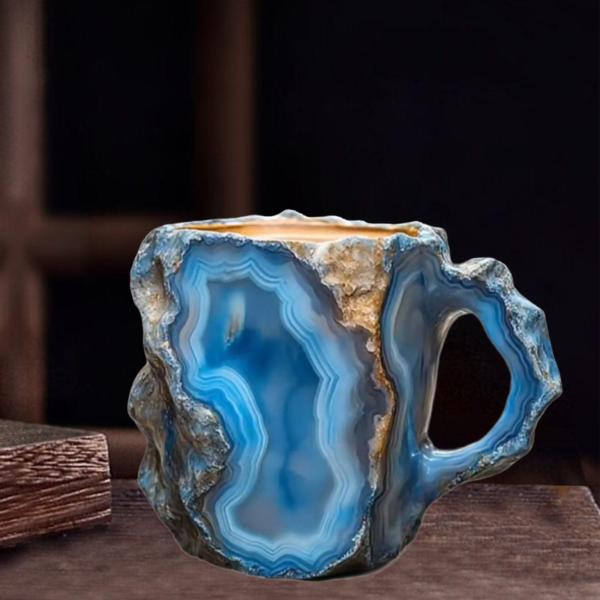 コーヒーマグ ティーセレモニーアクセサリー ホリデーギフト 屋内 屋外 手作り ブルー