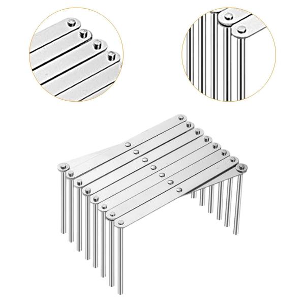 ディッシュラック ステンレススチール 多機能 頑丈 安定 カウンタートップオーガナイザー L