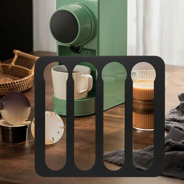 カプセルホルダー 16カプセル収納可能 カプセル収納ラック バー オフィス コーヒー用 ブラック