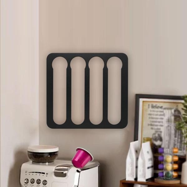 カプセルホルダー 16カプセル収納可能 カプセル収納ラック バー オフィス コーヒー用 ブラック