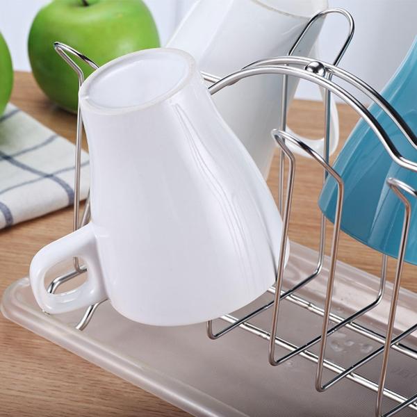 カップ乾燥スタンド コーヒーマグホルダー 6つの爪付き シンプルで持ち運びに便利な丈夫なボトルラック マグオーガナイザー