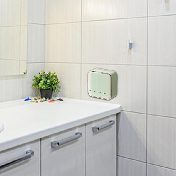 シャワー壁用ソープディッシュホルダー 壁取り付け式 シャワー バスタブ用 自動排水 グリーン