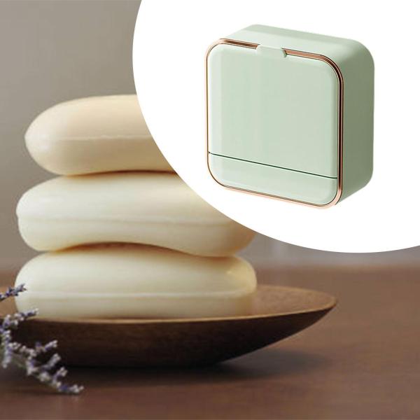 シャワー壁用ソープディッシュホルダー 壁取り付け式 シャワー バスタブ用 自動排水 グリーン