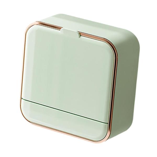 シャワー壁用ソープディッシュホルダー 壁取り付け式 シャワー バスタブ用 自動排水 グリーン