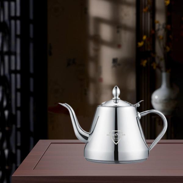 ステンレススチール製ティーポット コンロ用ティーポット グースネッククッカー対応 コンロ用ティーケトル アウトドアキャンプ用電磁調理器用