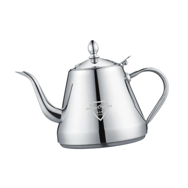 ステンレススチール製ティーポット コンロ用ティーポット グースネッククッカー対応 コンロ用ティーケトル アウトドアキャンプ用電磁調理器用