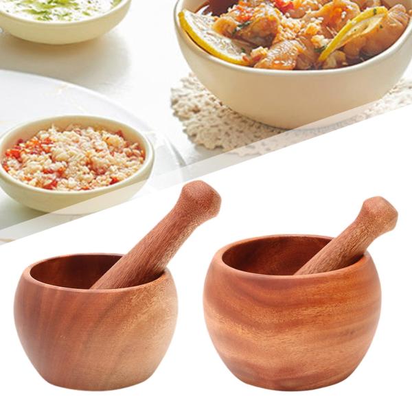 伝統的な乳棒と乳鉢セット チャツネソーススパイス用ガーリッククラッシャー S