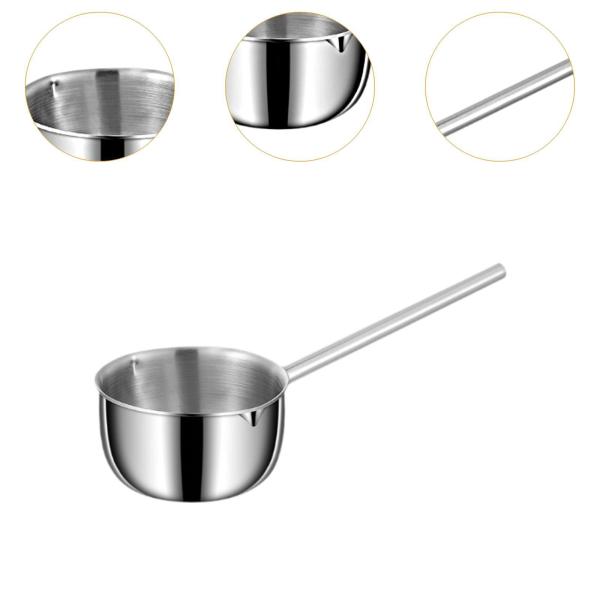 オイルポット ロングハンドル ソースカップ付き 小型オイルポット 家庭用 レストラン キッチン用 600ml