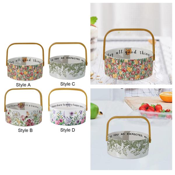 セラミックスの花柄フルーツバスケット レトロ ダイニングルームテーブルセンターピース キッチンチューリップ