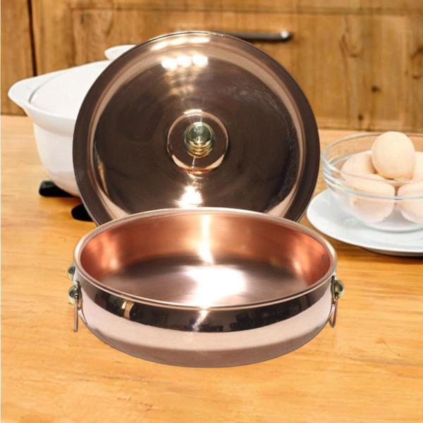 銅鍋 手作り キッチン用品 キッチン調理鍋 ガスコンロ用 家庭用 28cmの