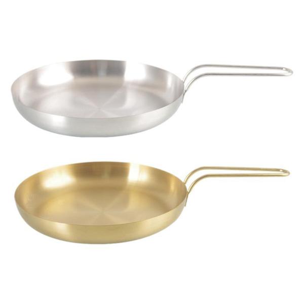 ノンスティックフライパン ラウンドフライパン フラットボトム バーベキュー食器 グリルプレート M 銀色ハンドル付き